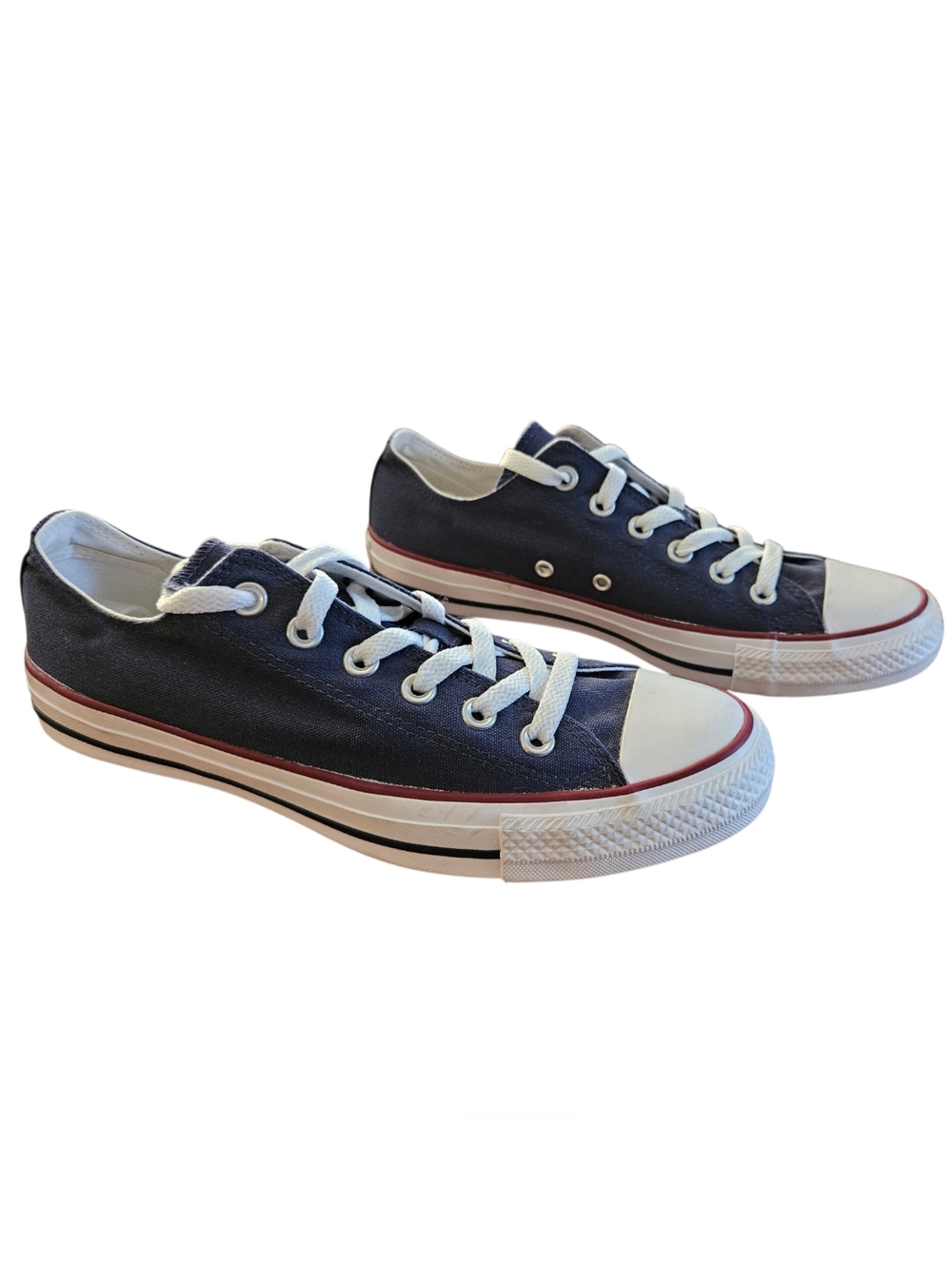 Converse All Star Navy Blue Red Trim Size 7 Mens Women's 9
